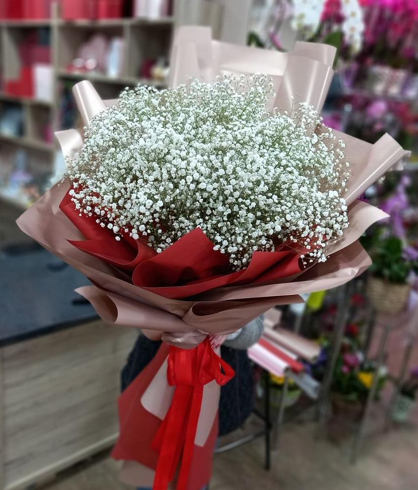 Букет Белые хлопья в Псекупс Букет цветов из: Гипсофила в Псекупс